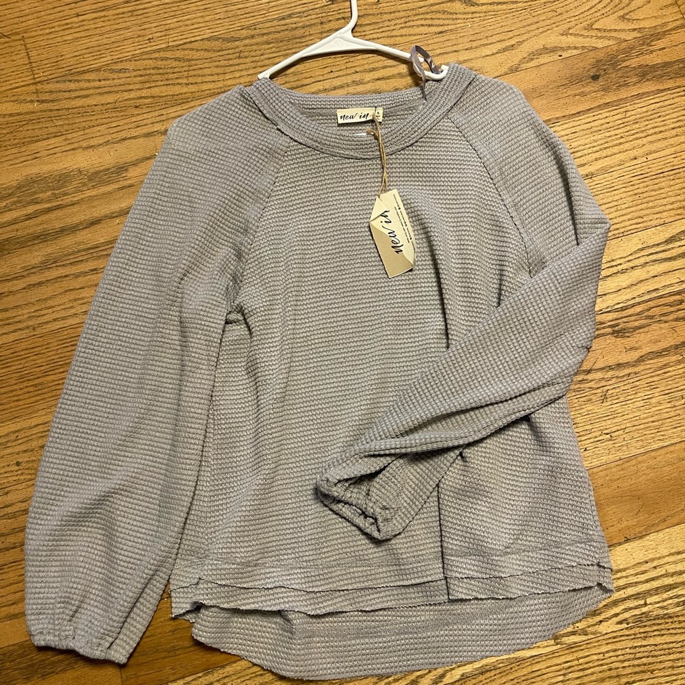 Waffle weave top